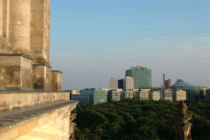 Aussicht über Berlin zum Potsdamer Platz